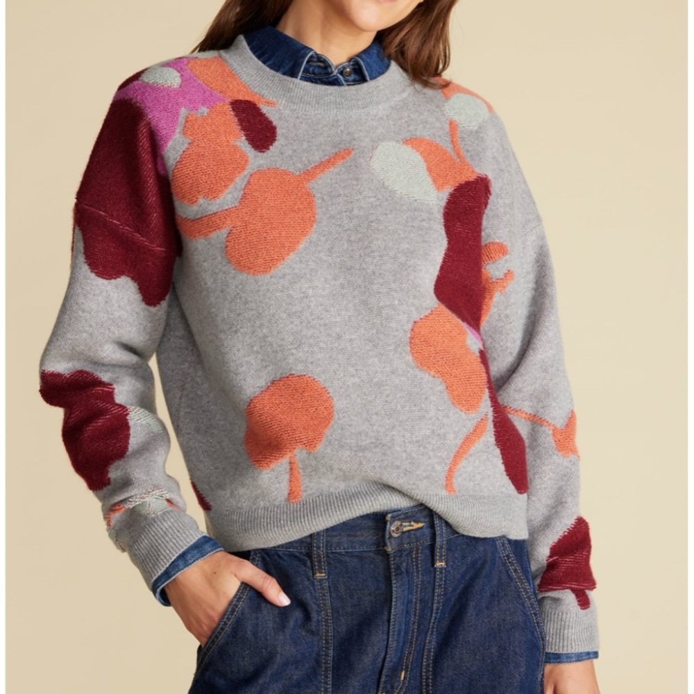 Rowan Jacquard Crew Neck Sweater